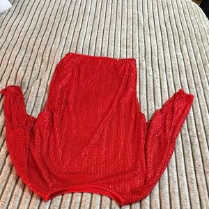 SHEIN Red Sequin Dress